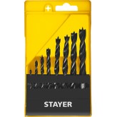STAYER ″M-type″ 8 шт., 3-4-5-6-7-8-9-10, набор спиральных св..