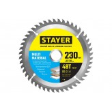 STAYER MULTI MATERIAL 230х32/30мм 48Т, диск пильный по алюми..