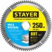 STAYER MULTI MATERIAL 250х32/30мм 80Т, диск пильный по алюминию, супер чистый рез