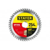 STAYER OPTIMA 254 x 32/30мм 48Т, диск пильный по дереву, опт..