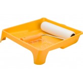 STAYER ПОРОЛОН 44 мм, 240 мм, Малярный валик в наборе с ванночкой, MASTER (2-05438-24)