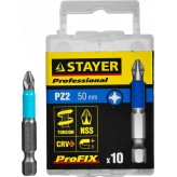 STAYER ProFix PZ2 50 мм, 10 шт, Набор бит (26223-2-50-10)