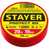 STAYER Protect-20 19 мм х 20 м красная, Изоляционная лента П..