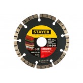 STAYER UNIVERSAL 125 мм (22.2 мм, 7х1.9 мм), Алмазный диск, ..