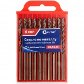 Сверло Cutop Profi 4,5*80 по металлу 10 шт   48-45-10