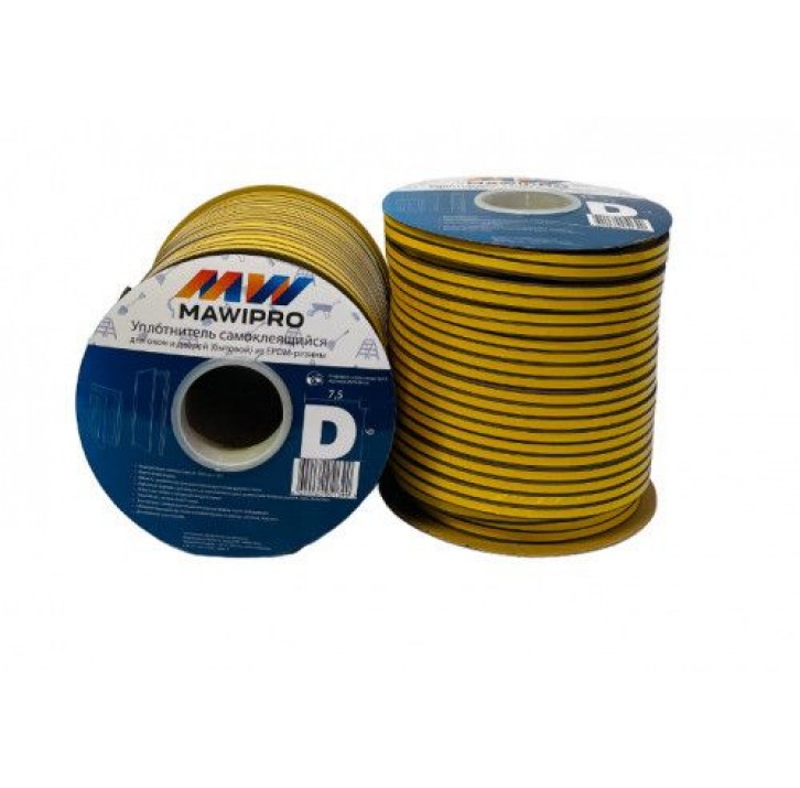 Уплотнительная лента "MAWIPRO" Е коричневый (150м) 9*4мм (уп.1/8шт) Уплотнительная лента "MAWIPRO" Е коричневый (150м) 9*4мм (уп.1/8шт)