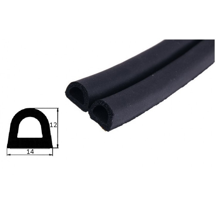 Уплотнительная лента WINDOOR-55 (черный) 40м 14*12мм уплотнитель (6шт/уп) Уплотнительная лента WINDOOR-55 (черный) 40м 14*12мм уплотнитель (6шт/уп)