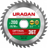 URAGAN Optima 200х32/30мм 36Т, диск пильный по дереву