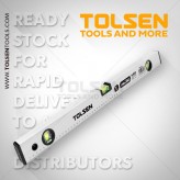 Уровень алюминиевый серый 200 см TOLSEN