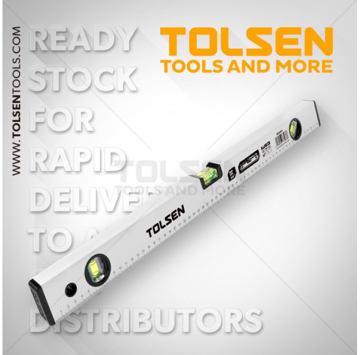 Уровень алюминиевый серый 200 см TOLSEN Уровень алюминиевый серый 200 см TOLSEN