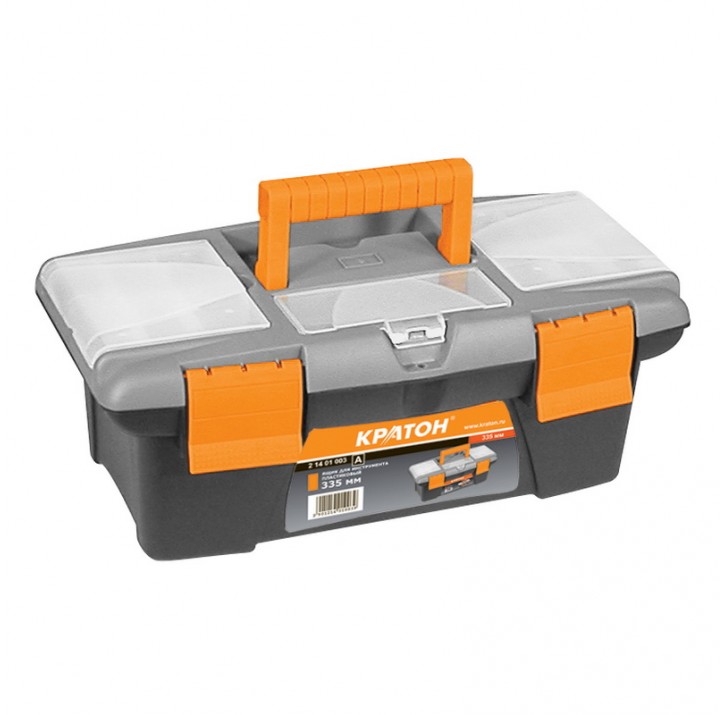 Ящик для инструмента КРАТОН пластиковый 335мм 2 14 01 003 Ящик для инструмента КРАТОН пластиковый 335мм 2 14 01 003