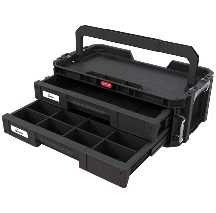 Ящик для инструментов KETER Connect sys 2 drawers 17208564 Ящик для инструментов KETER Connect sys 2 drawers 17208564