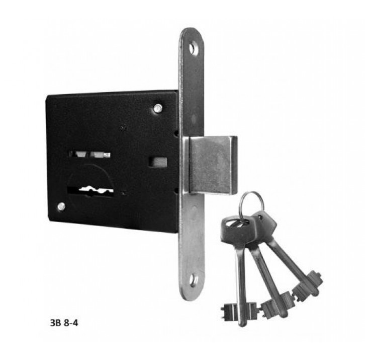 Замок врезной сувальдный 3В8-4 (3 ключа) ОМЕГА 15шт. 85*140*22 Замок врезной сувальдный 3В8-4 (3 ключа) ОМЕГА 15шт. 85*140*22
