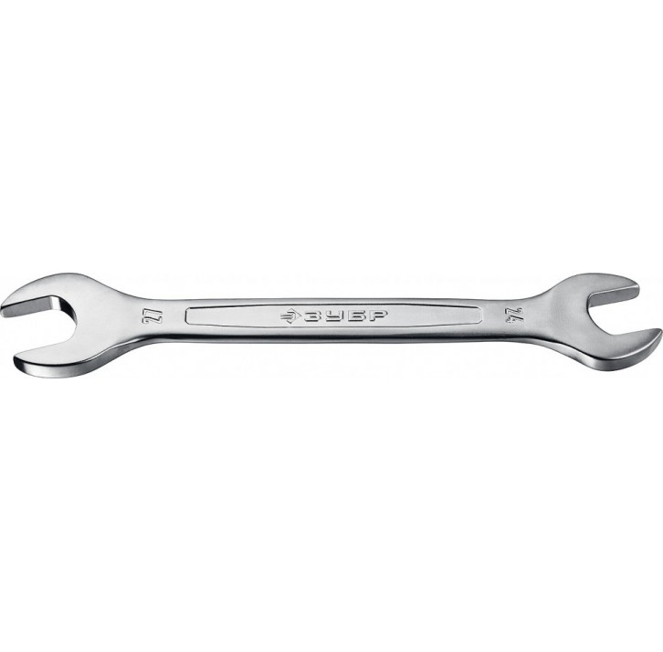 ЗУБР 24x27 мм, Рожковый гаечный ключ, Профессионал (27010-24-27) ЗУБР 24x27 мм, Рожковый гаечный ключ, Профессионал (27010-24-27)