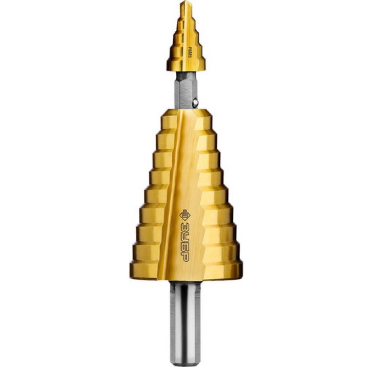 ЗУБР 4-35 мм, 14 ступеней, покрытие NiT, сверло ступенчатое составное 29673-4-35 Профессионал ЗУБР 4-35 мм, 14 ступеней, покрытие NiT, сверло ступенчатое составное 29673-4-35 Профессионал