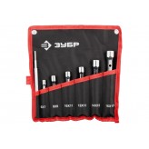 ЗУБР 7 шт, 6-17 мм, Набор двухсторонних торцовых ключей (271..