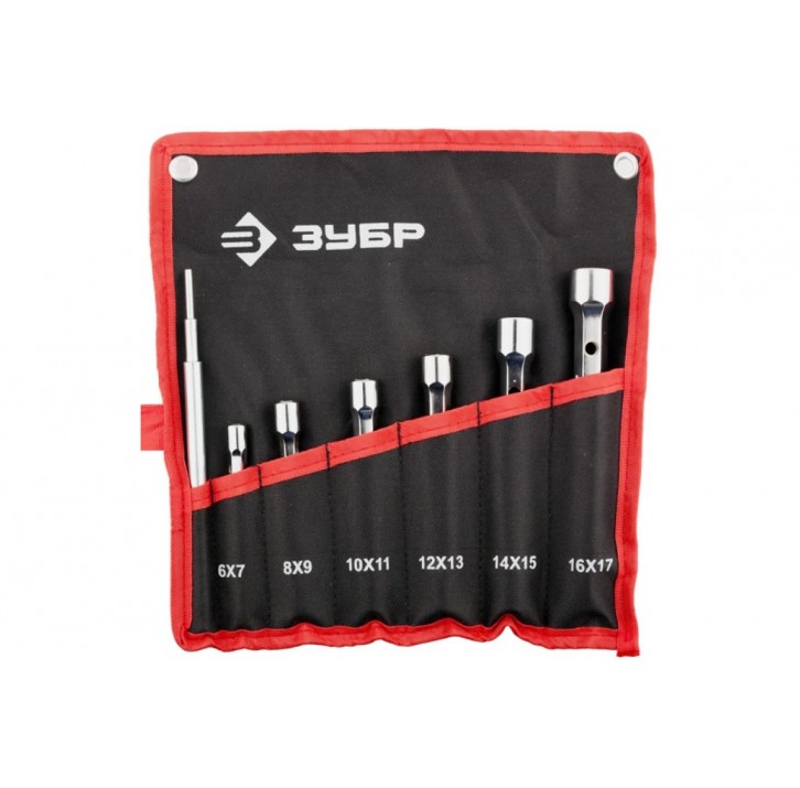 ЗУБР 7 шт, 6-17 мм, Набор двухсторонних торцовых ключей (27190-H7) ЗУБР 7 шт, 6-17 мм, Набор двухсторонних торцовых ключей (27190-H7)