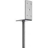 ЗУБР 91х120х60 мм, основание столба L-образное 310296-090 ЗУБР 91х120х60 мм, основание столба L-образное 310296-090