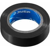 ЗУБР Электрик-10 15 мм х 10 м черная, Изоляционная лента ПВХ..