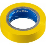 ЗУБР Электрик-10 15 мм х 10 м желтая, Изоляционная лента ПВХ..