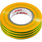 ЗУБР Электрик-20 19 мм х 20 м желто-зеленая, Изоляционная ле..