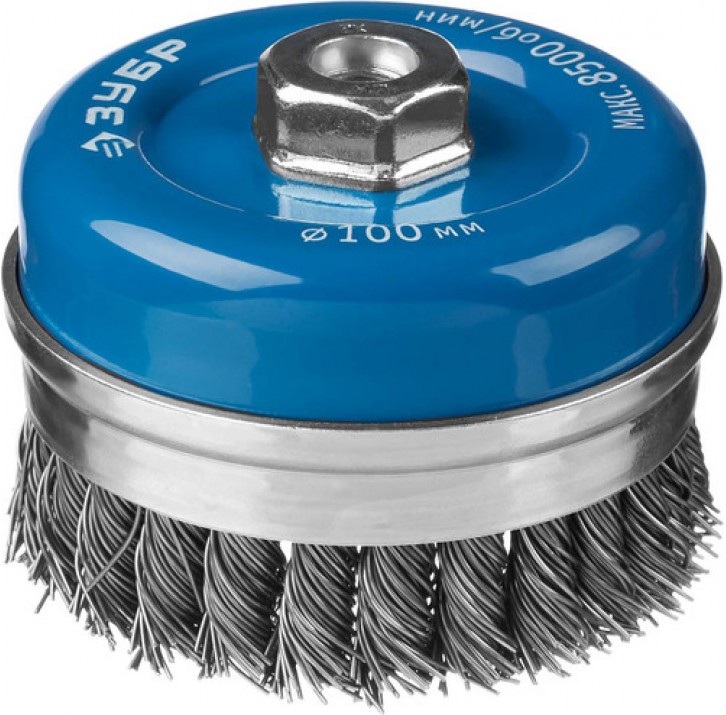 ЗУБР ф 100 мм, проволока 0,8 мм, щетка чашечная для УШМ 35271-100_z02 Профессионал ЗУБР ф 100 мм, проволока 0,8 мм, щетка чашечная для УШМ 35271-100_z02 Профессионал