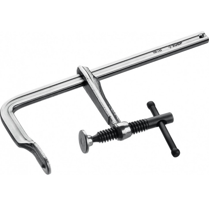 ЗУБР КС-200/80 F 200х80 мм, Цельнокованая струбцина (32157-080-200) ЗУБР КС-200/80 F 200х80 мм, Цельнокованая струбцина (32157-080-200)