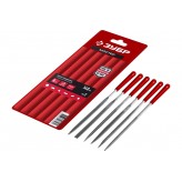 ЗУБР Мастер набор надфилей 6 шт 140 мм, в чехле, с ручками