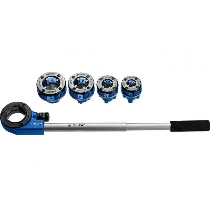 ЗУБР Набор клуппов №4 с трещоткой, Профессионал (28270-H4) ЗУБР Набор клуппов №4 с трещоткой, Профессионал (28270-H4)