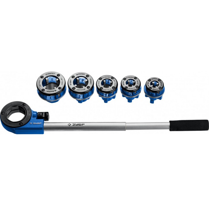 ЗУБР Набор клуппов №5 с трещоткой, Профессионал (28270-H5) ЗУБР Набор клуппов №5 с трещоткой, Профессионал (28270-H5)